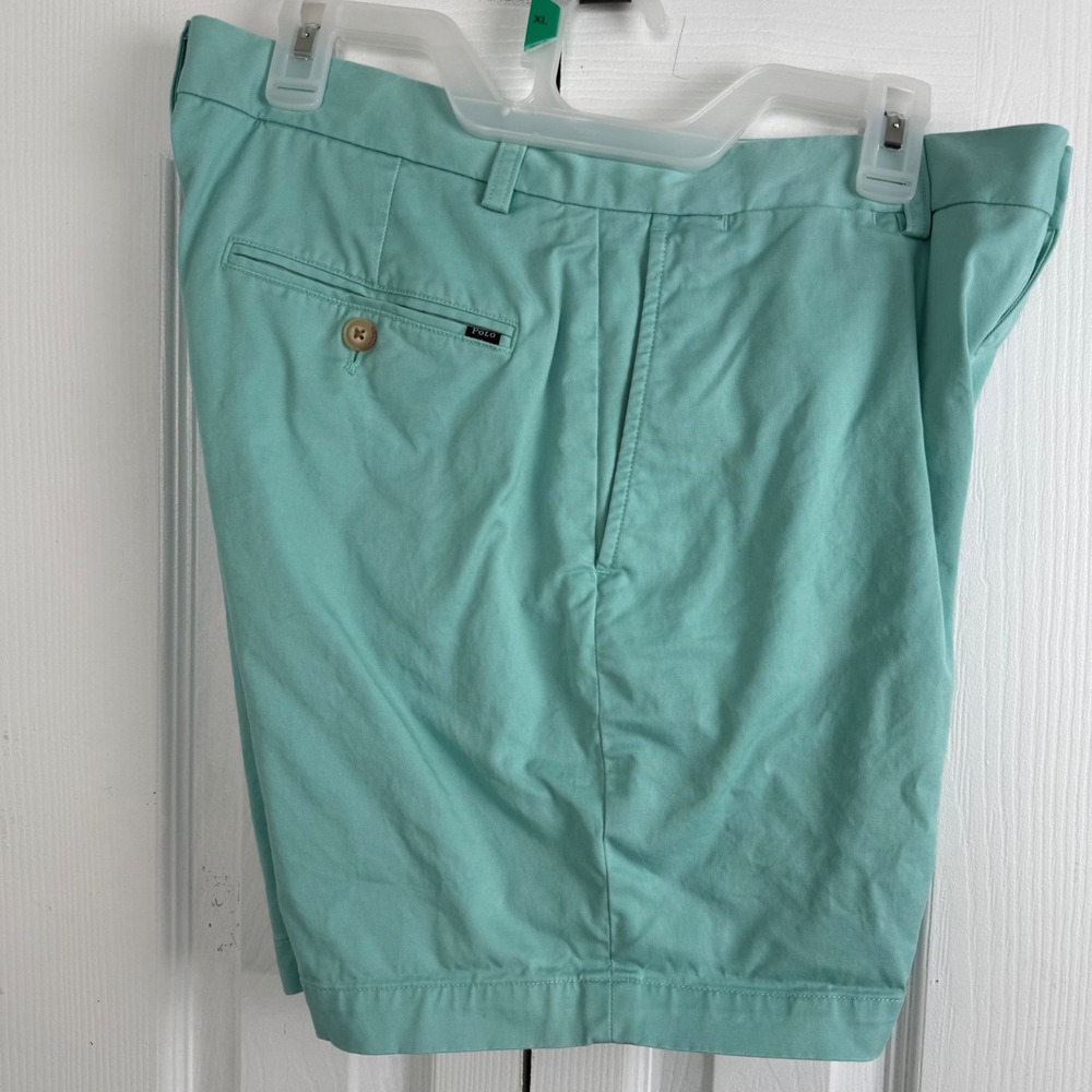 Polo Ralph Lauren Shorts Mens 32 Mint Green Chino Stretch Classic Fit